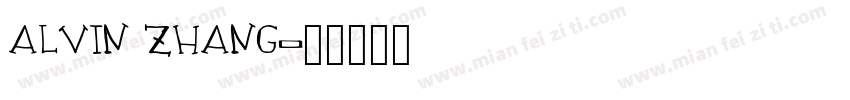 ALVIN ZHANG字体转换